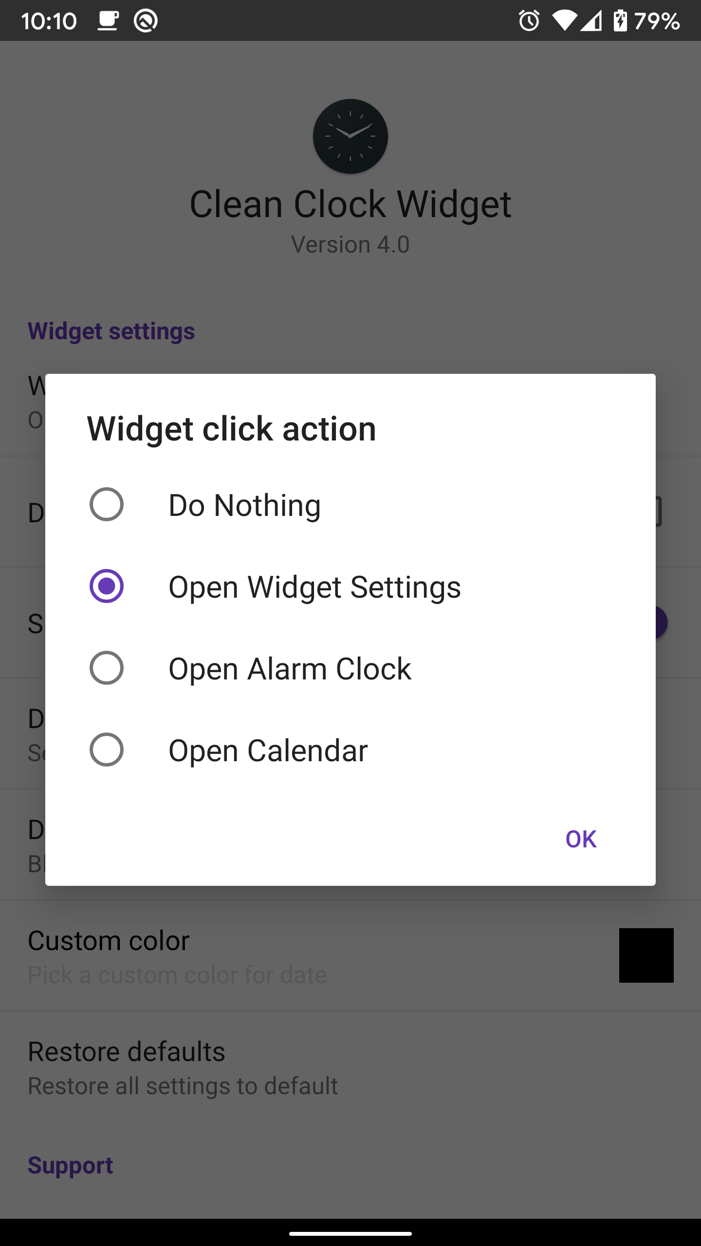 Clean Clock Widget Screenshot5