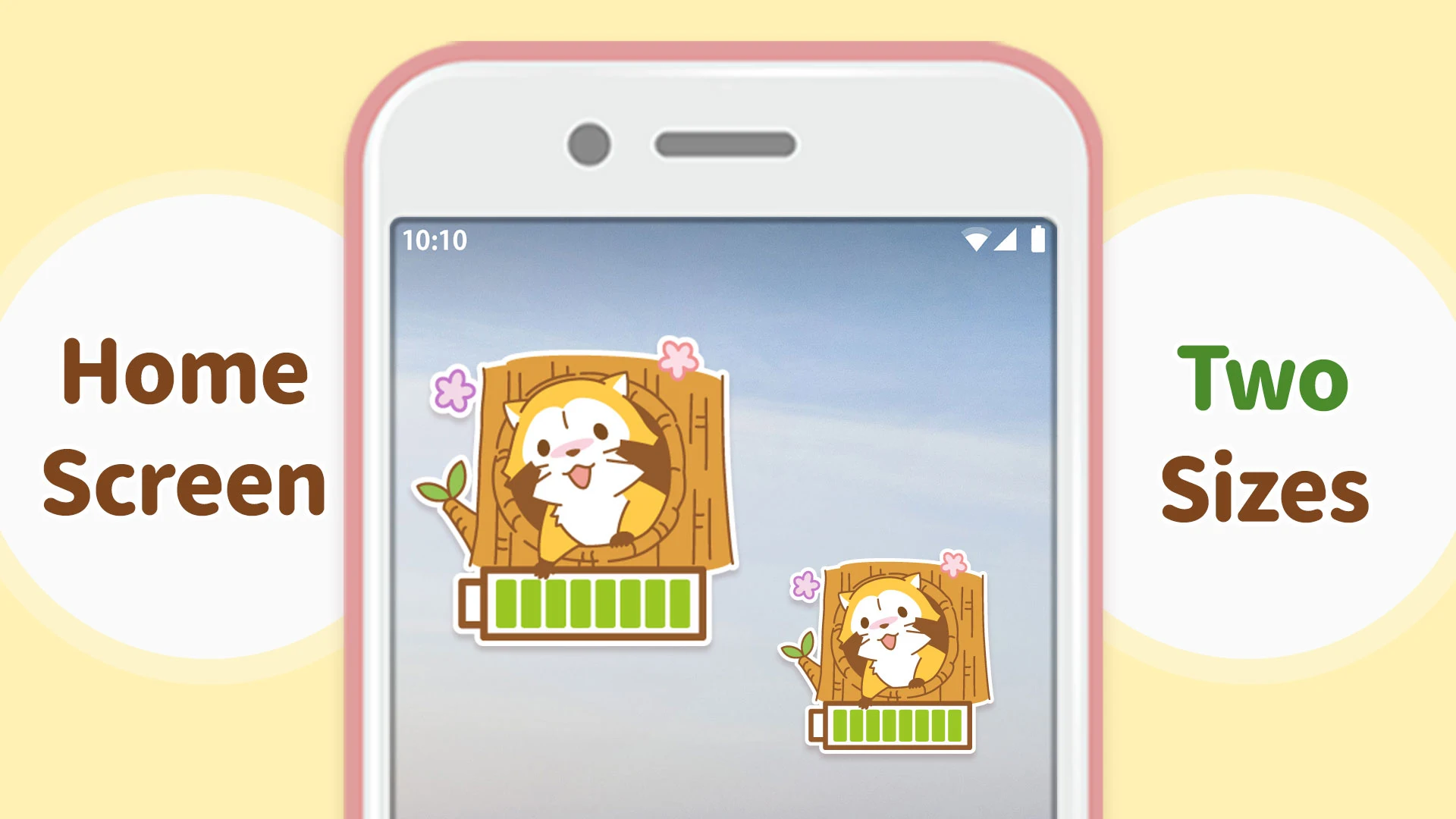 Battery widget Araiguma-rascal Screenshot1