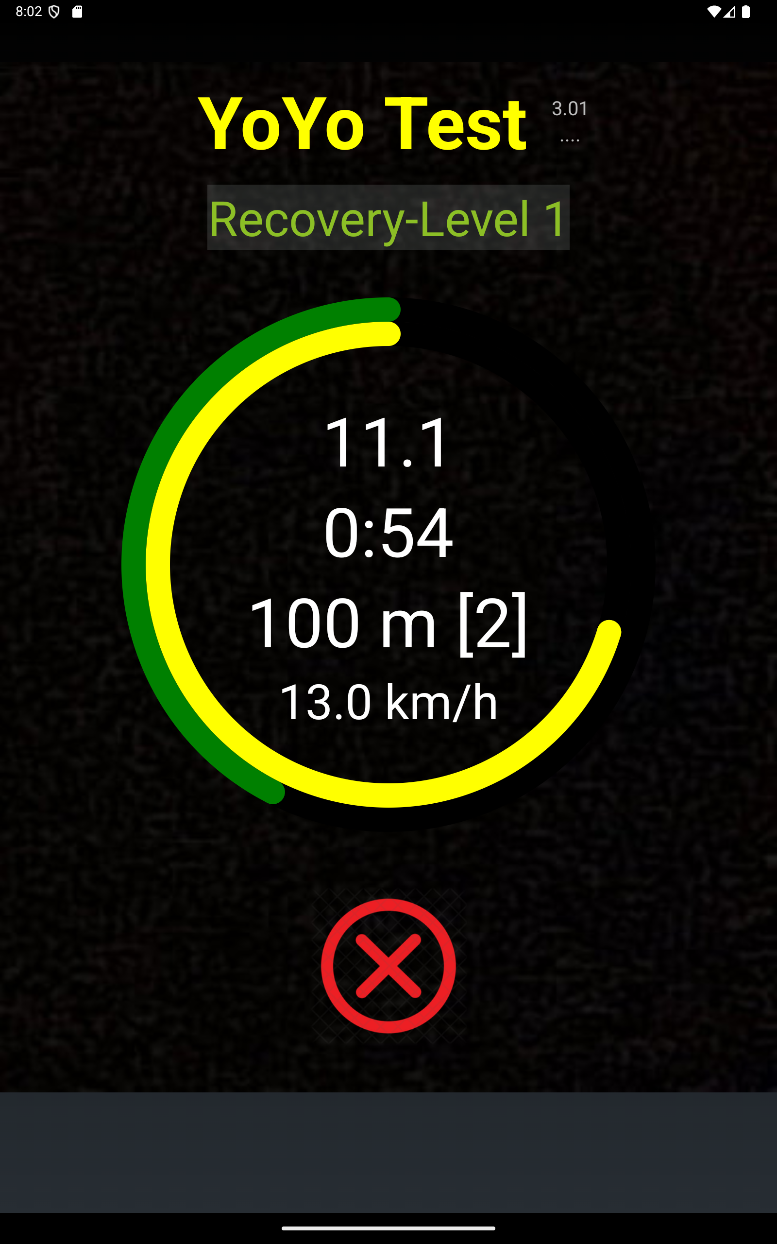 Yo-Yo Intermittent Test Screenshot10
