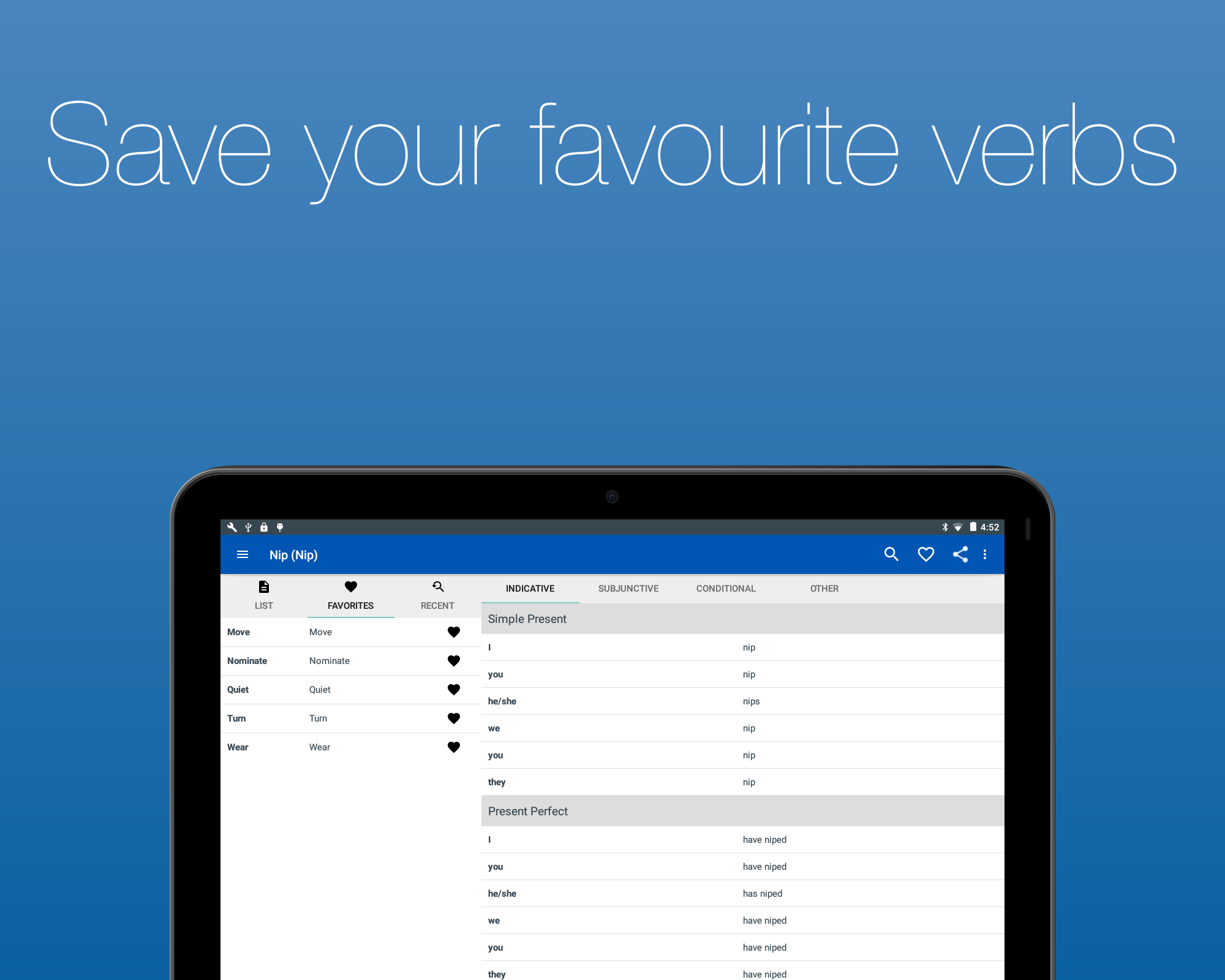 English Verb Conjugator Screenshot17