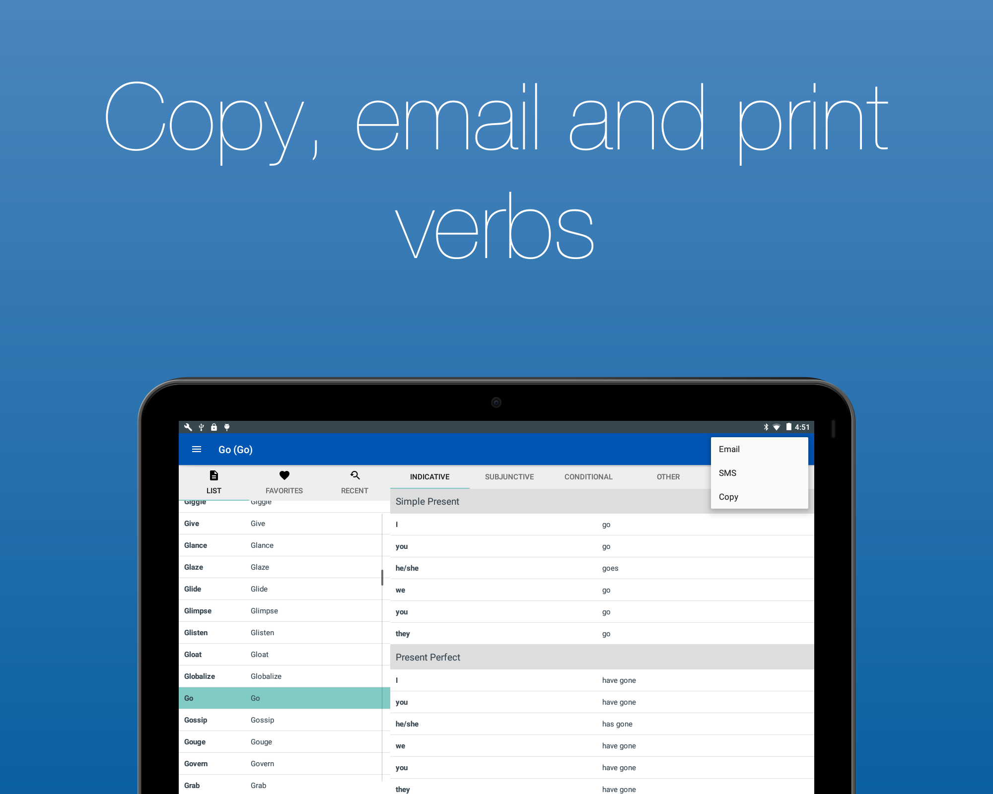 English Verb Conjugator Screenshot16