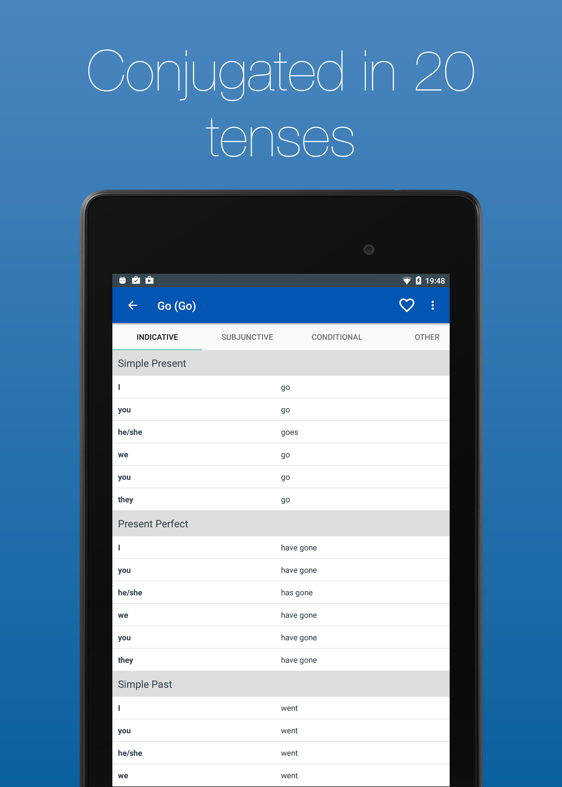 English Verb Conjugator Screenshot9