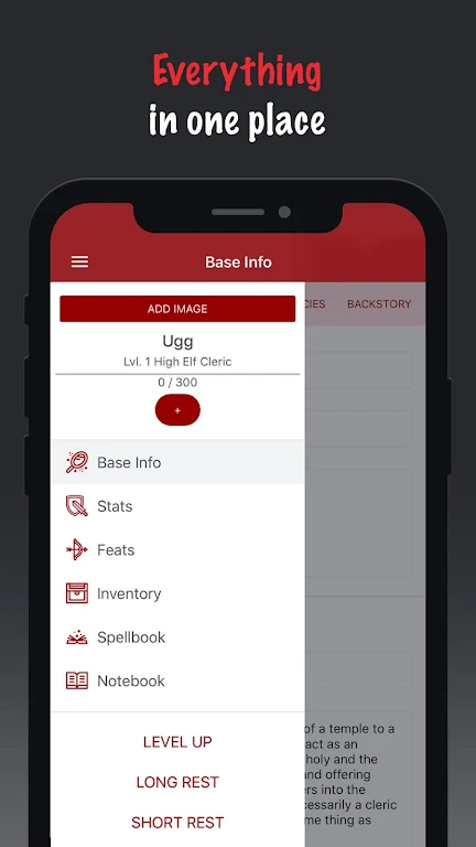 D&D 5e Character Keep Screenshot1