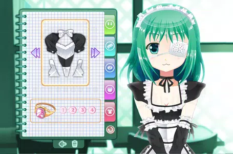 Dress Up Moe Maid Avatar Maker Screenshot3