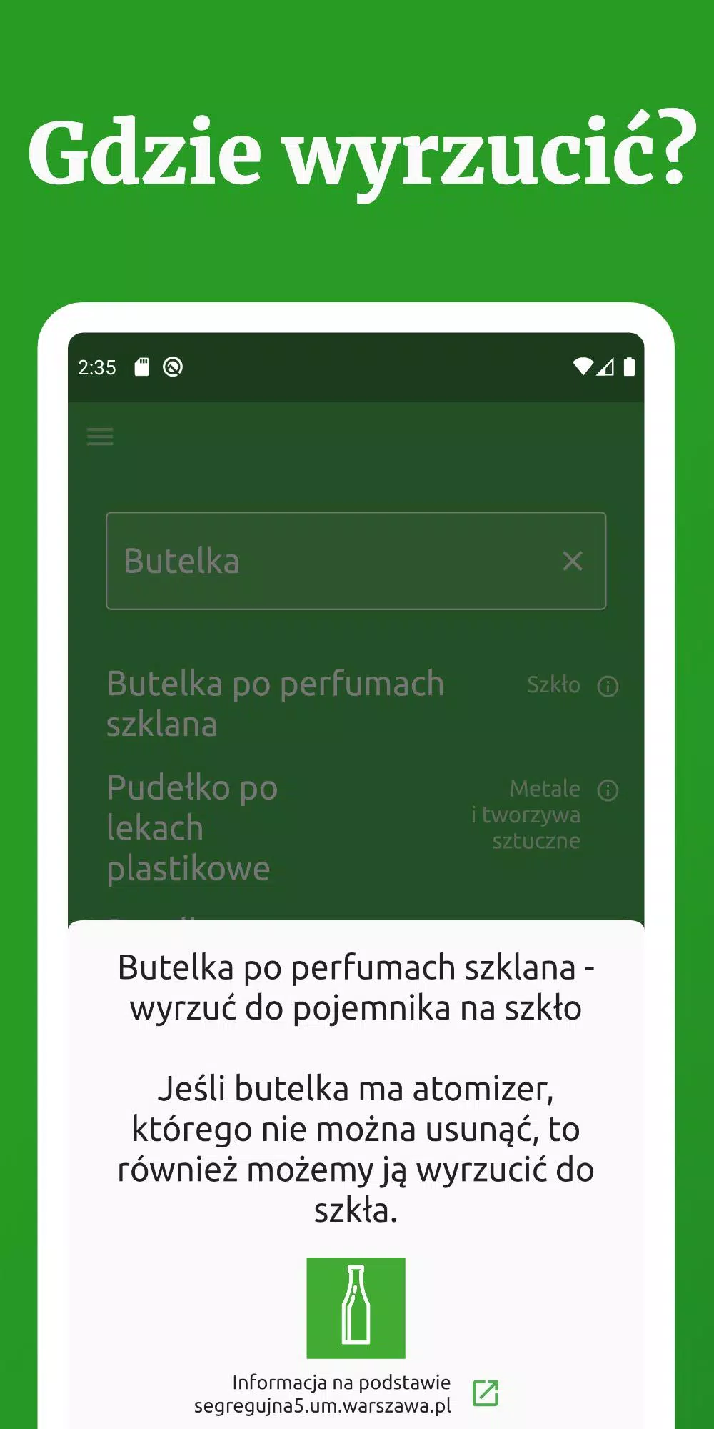 Gdzie wyrzucić śmieci? Screenshot1