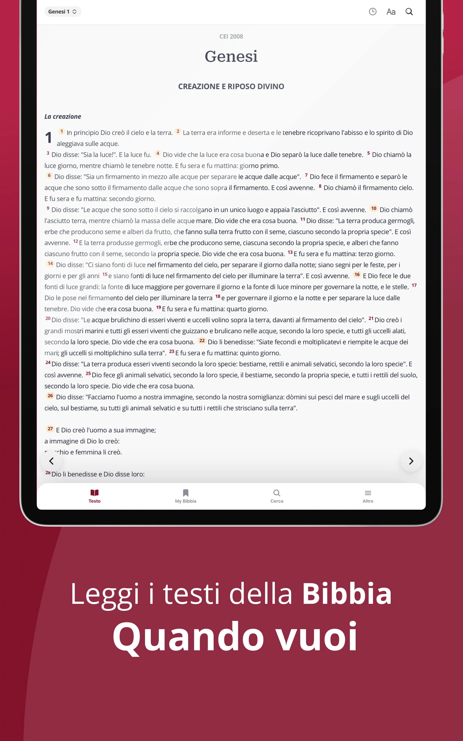 Bibbia CEI Screenshot9