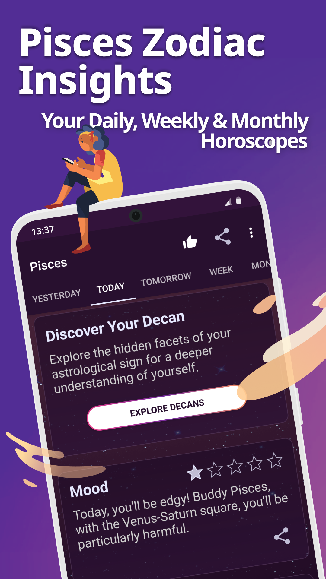 Pisces Horoscope & Astro Chat Screenshot1