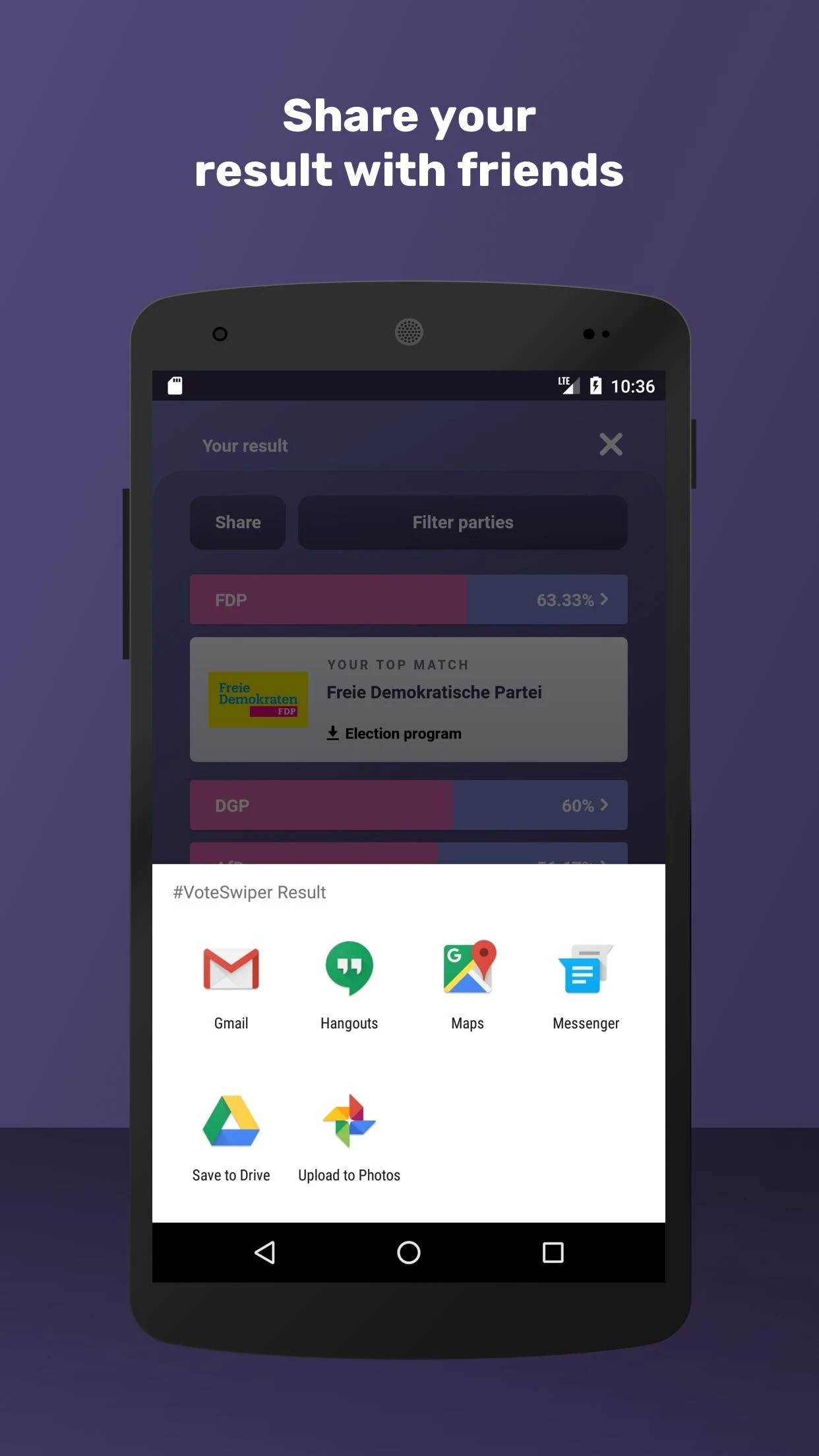 VoteSwiper - Find your party a Screenshot4