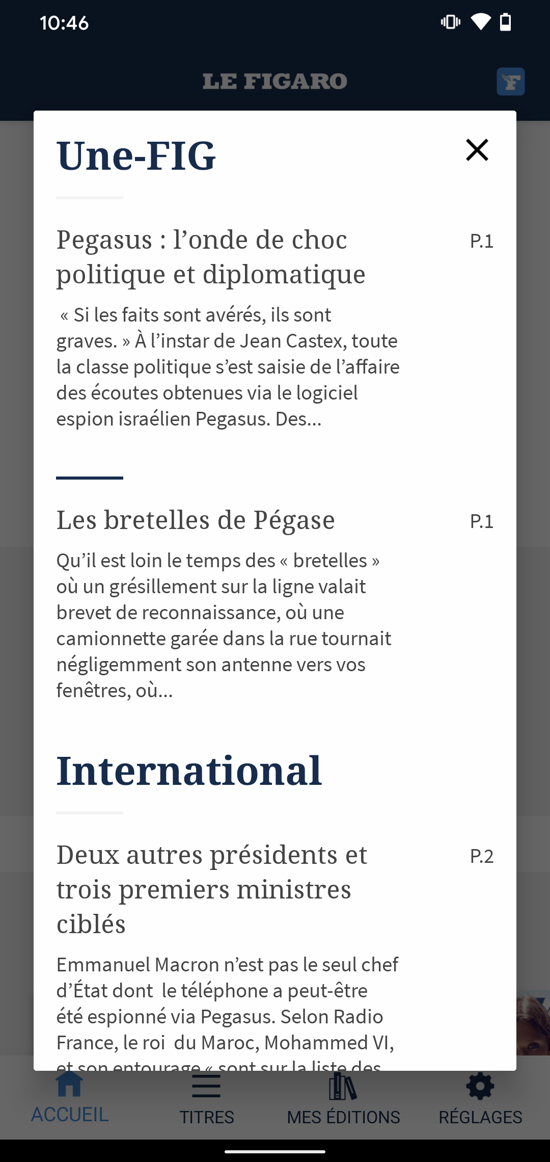 Kiosque Figaro: Journal Screenshot5