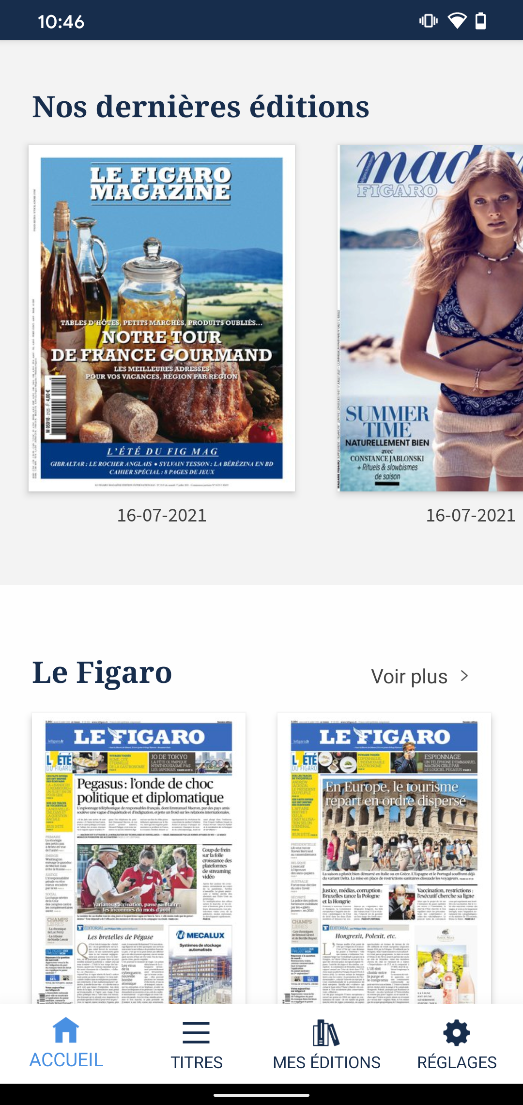 Kiosque Figaro: Journal Screenshot2