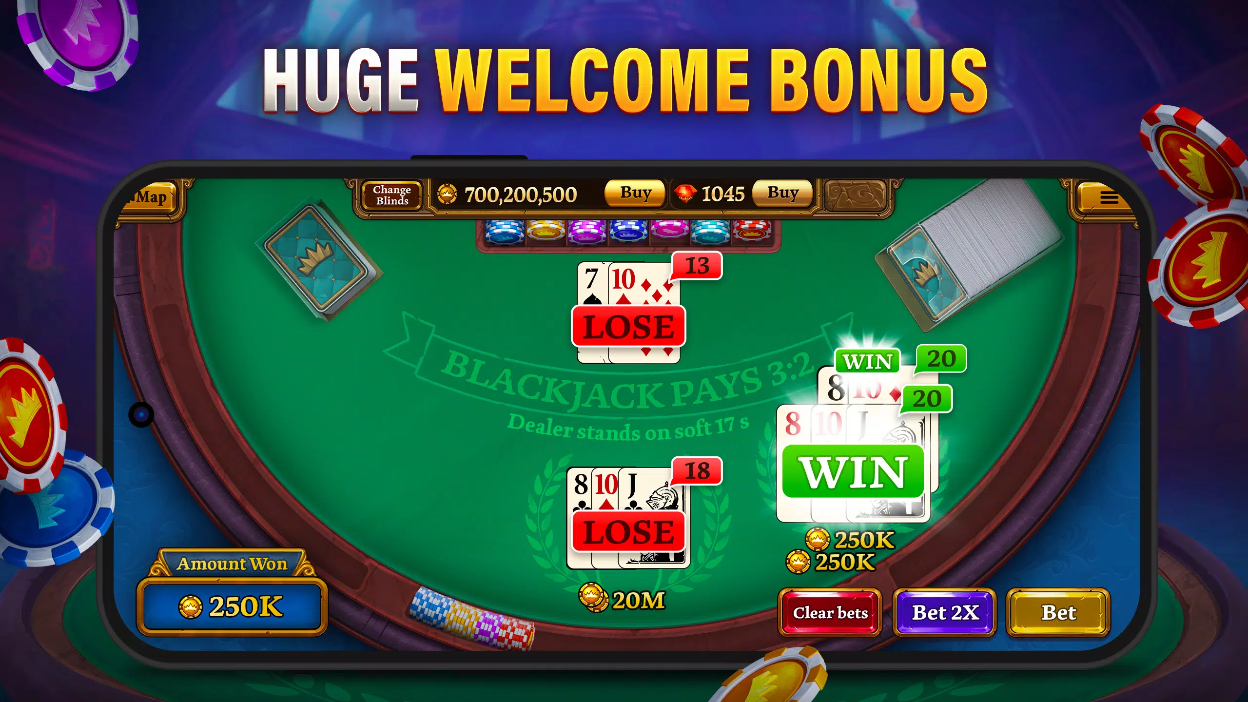 Texas Holdem Poker & Blackjack Screenshot1