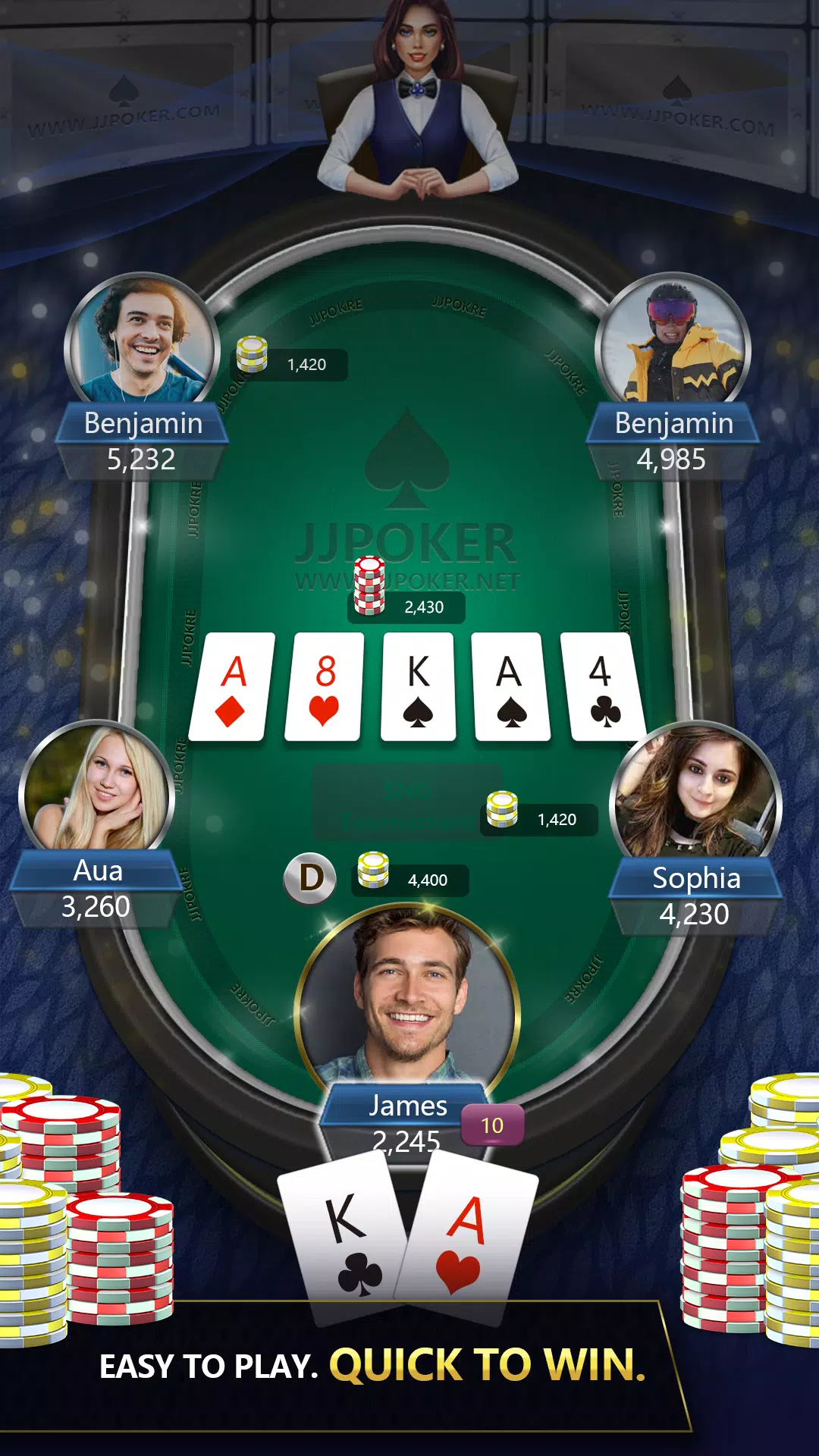 JJPoker Texas Holdem Online Screenshot4