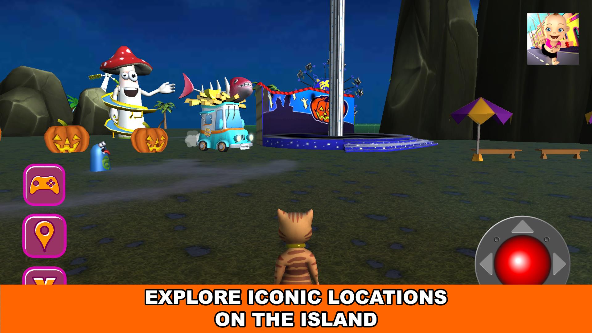 Halloween Cat Theme Park 3D Screenshot10