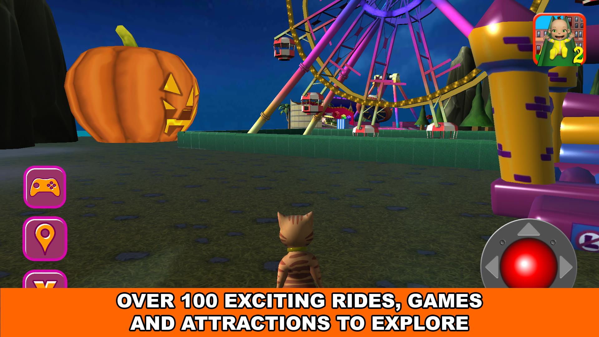 Halloween Cat Theme Park 3D Screenshot9