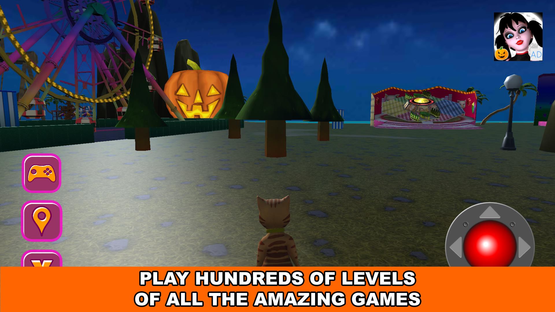 Halloween Cat Theme Park 3D Screenshot22
