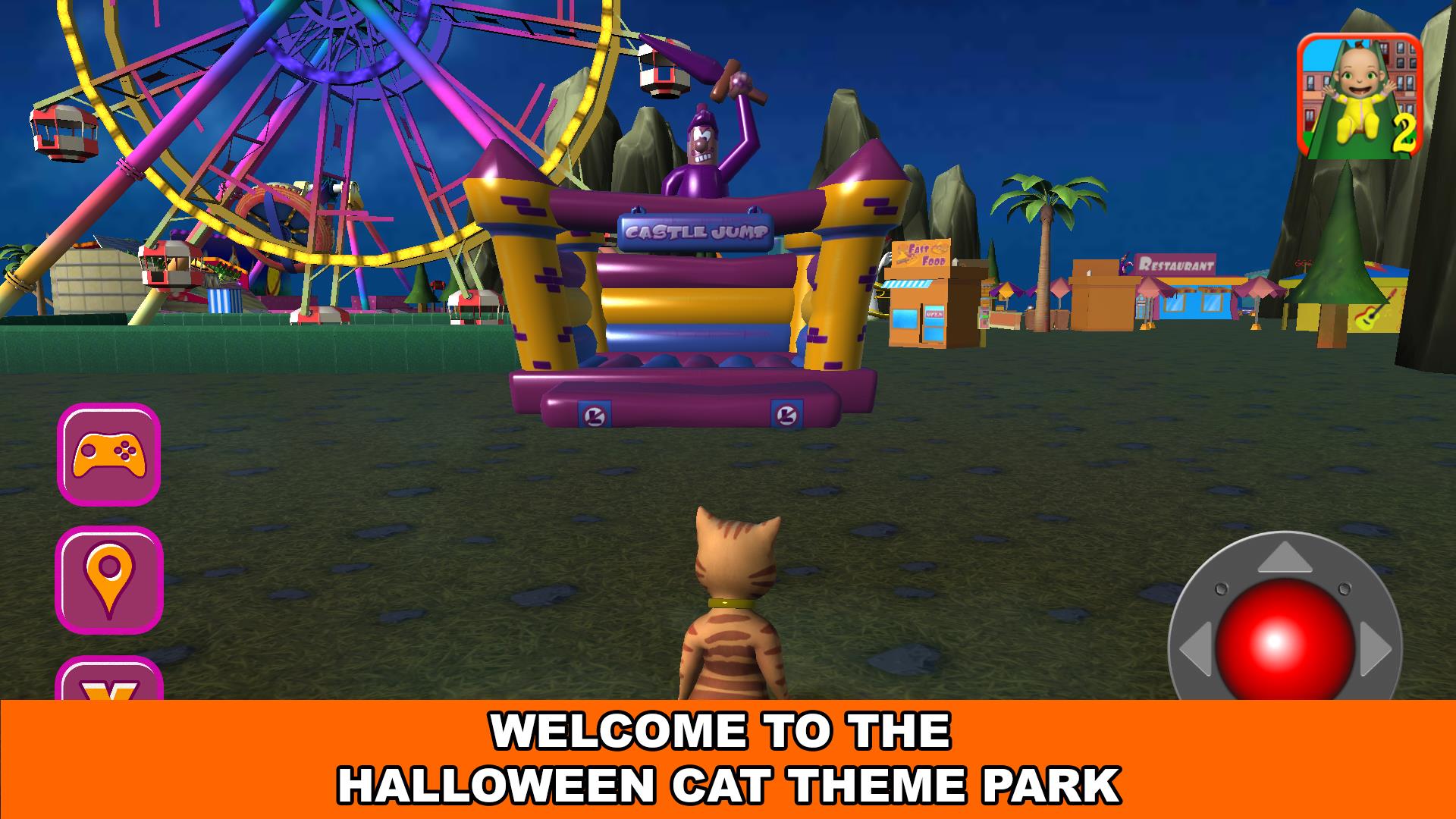 Halloween Cat Theme Park 3D Screenshot16