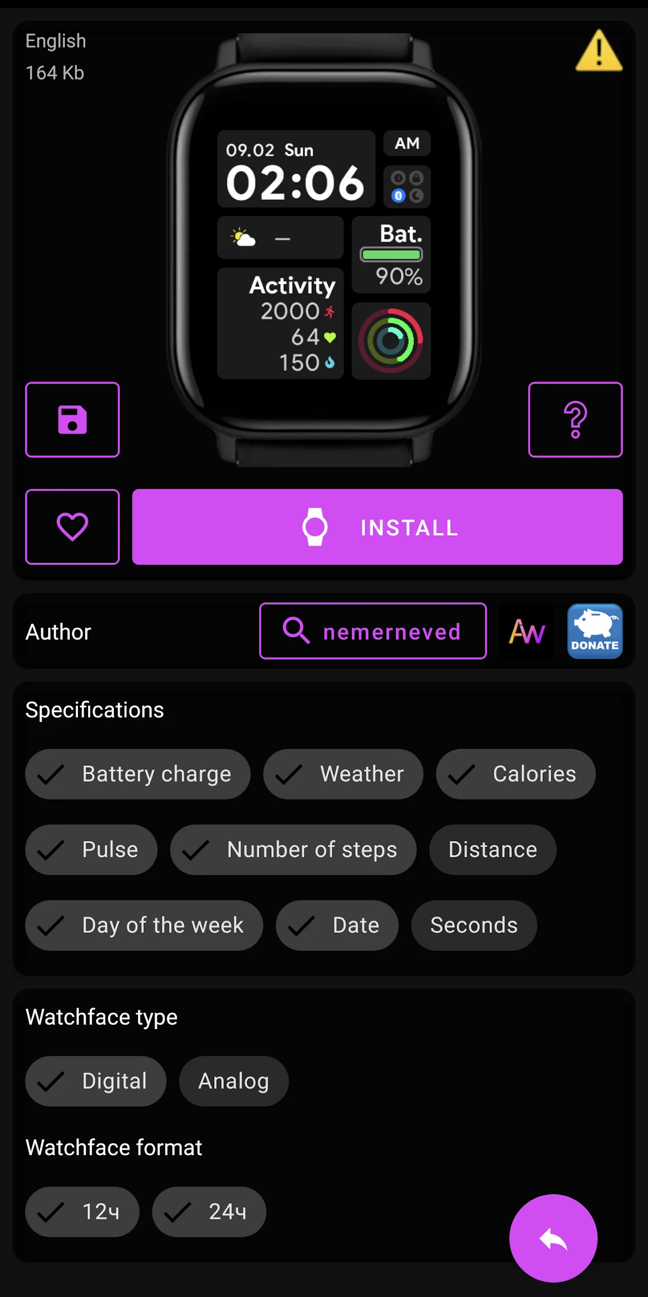 Amazfit GTS 2 WatchFaces Screenshot4