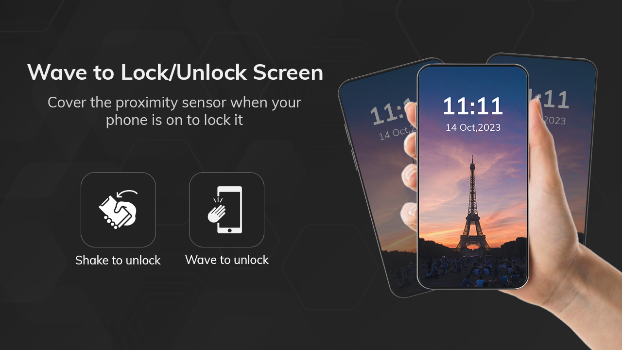 Wave to Lock/Unlock Screen Screenshot1