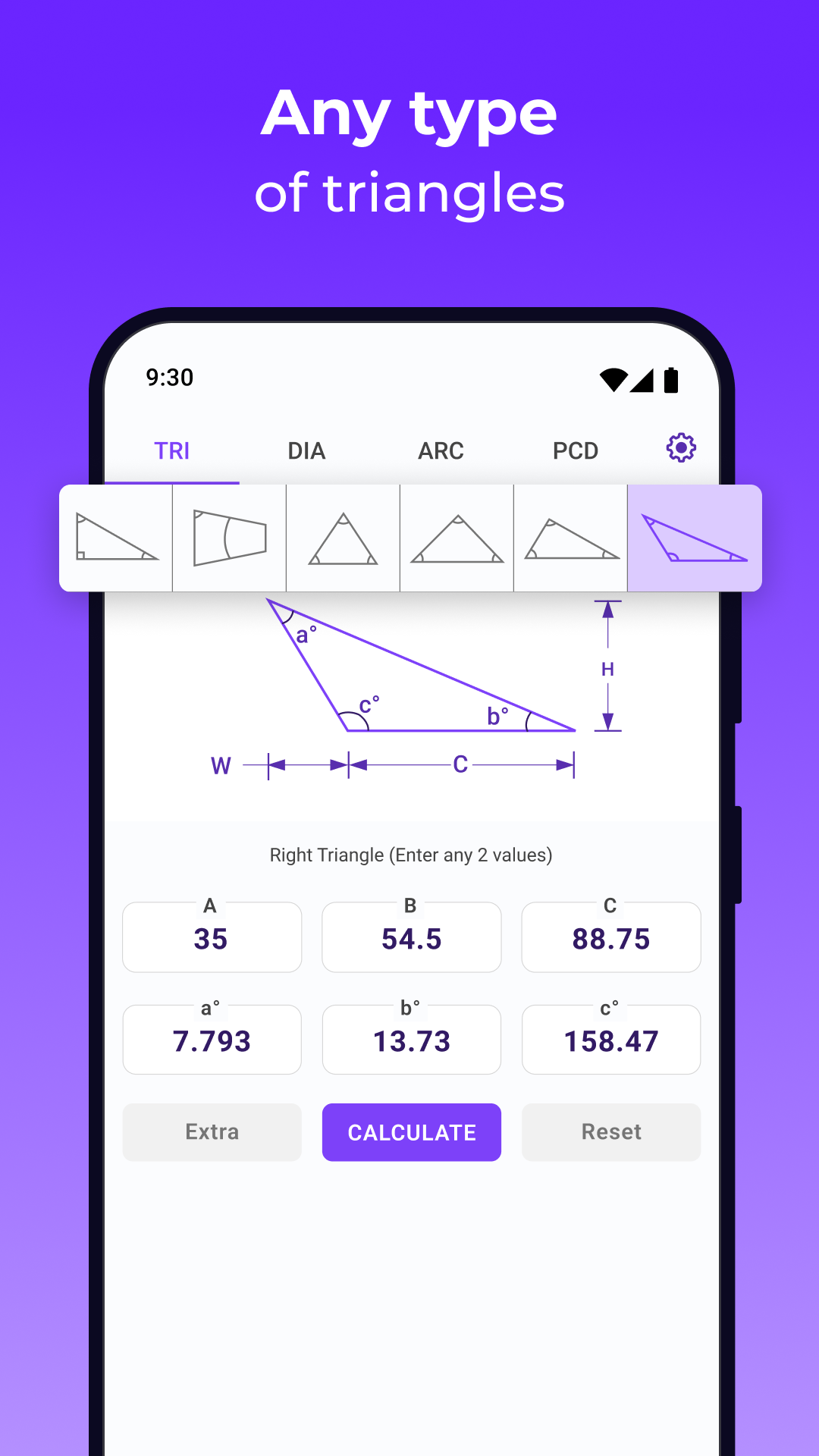 Angle Finder - Trig Calculator Screenshot4