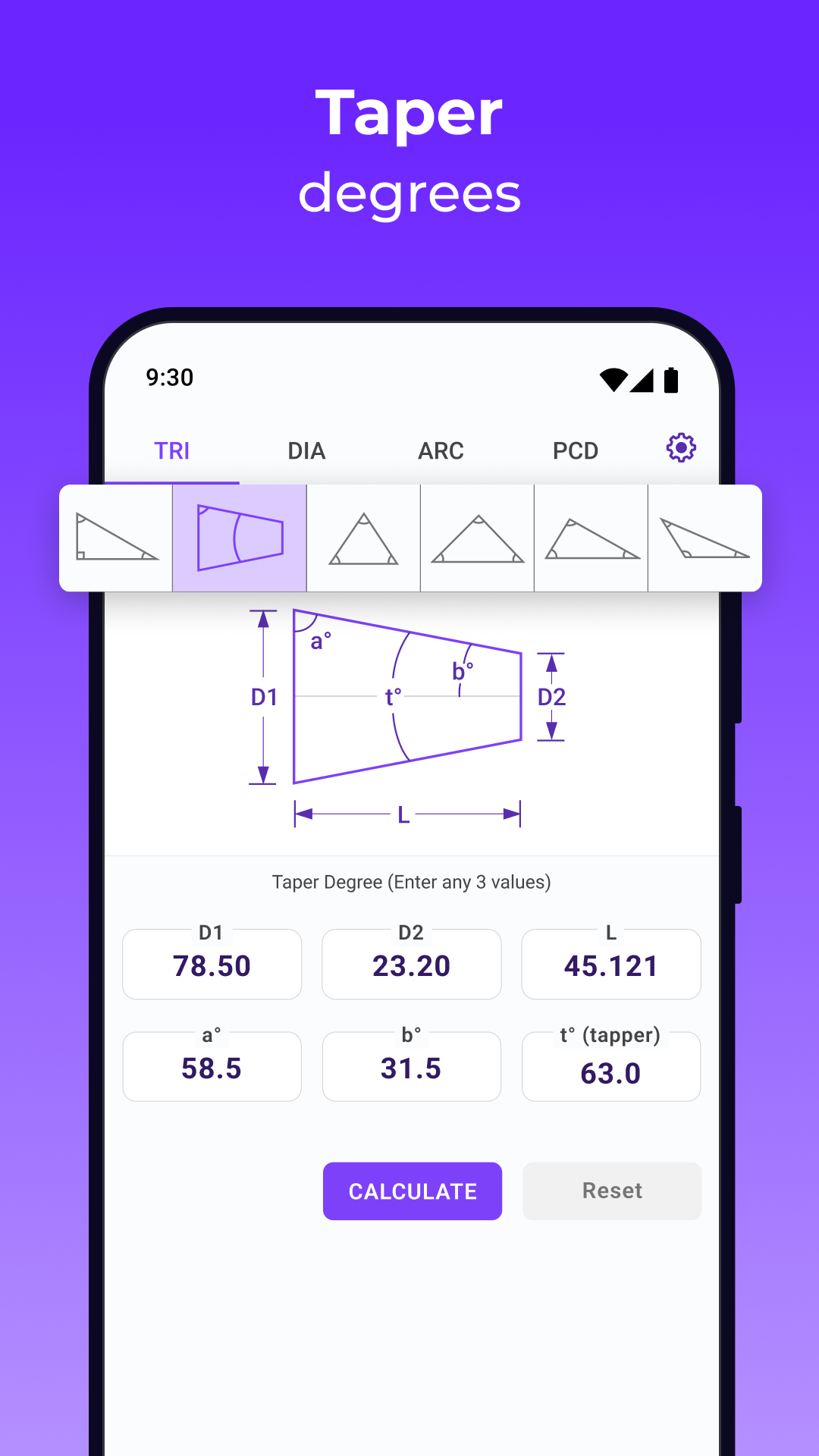 Angle Finder - Trig Calculator Screenshot5