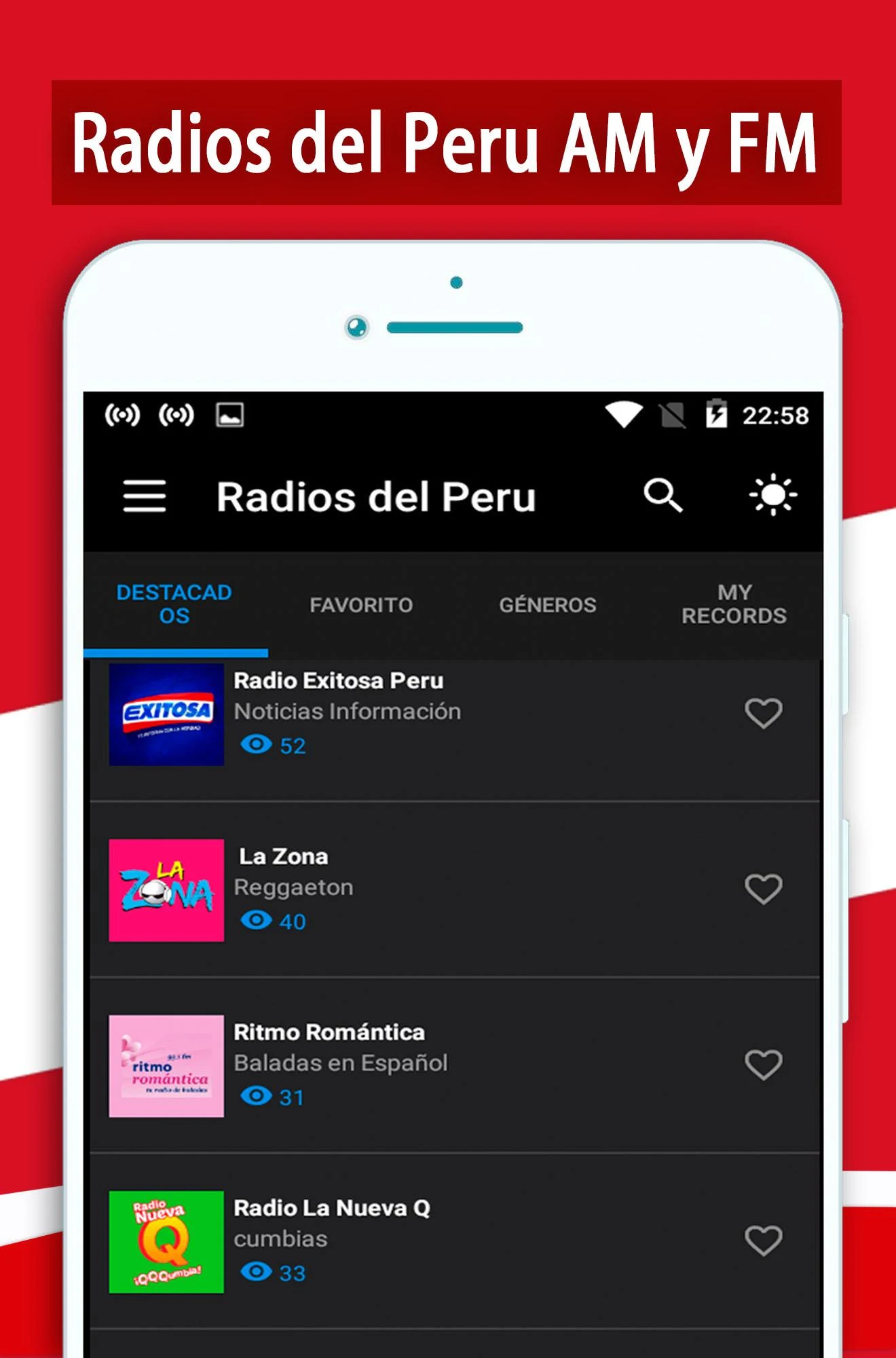 Radios del Peru - Perú AM FM Screenshot6