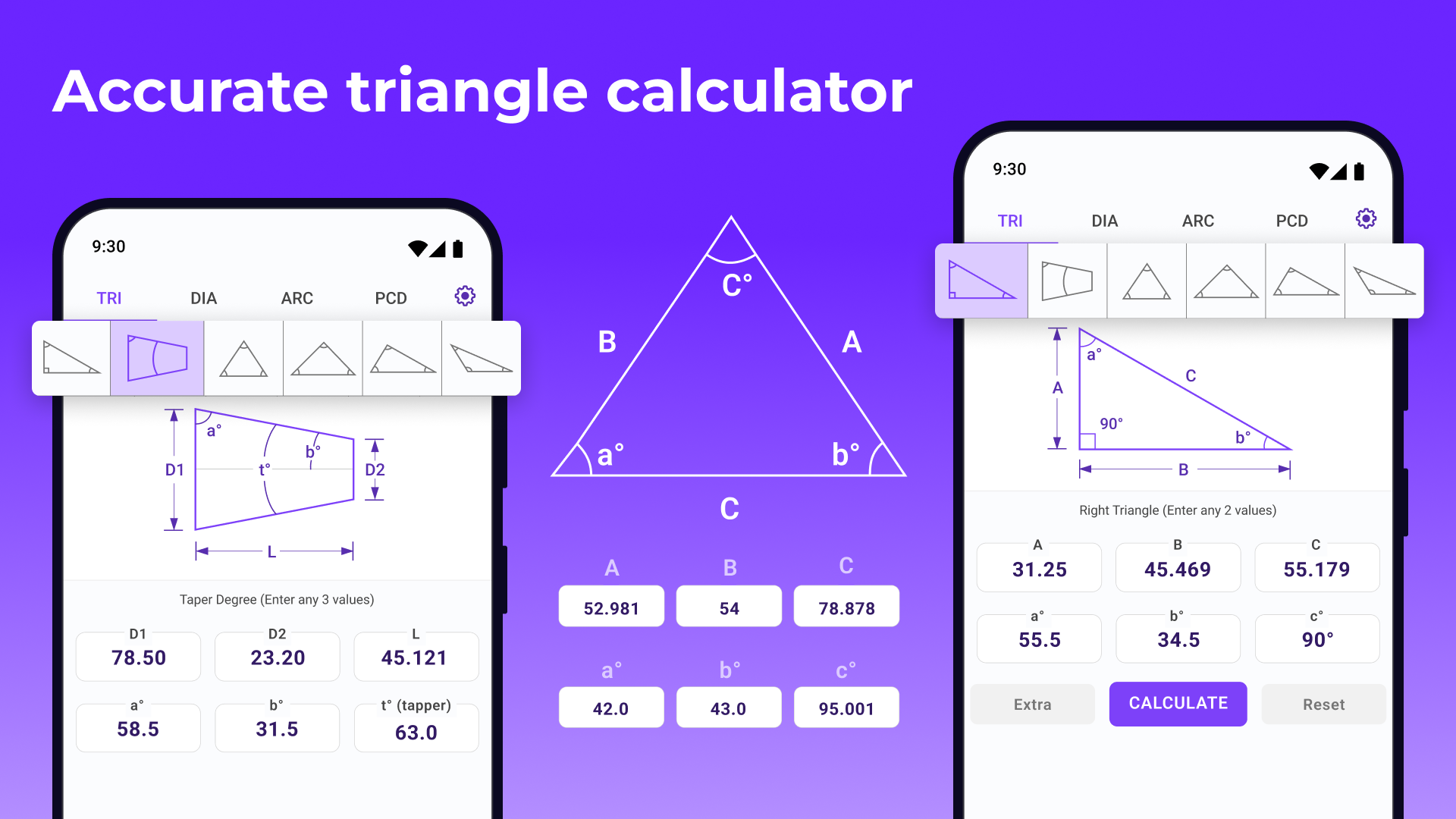 Angle Finder - Trig Calculator Screenshot1