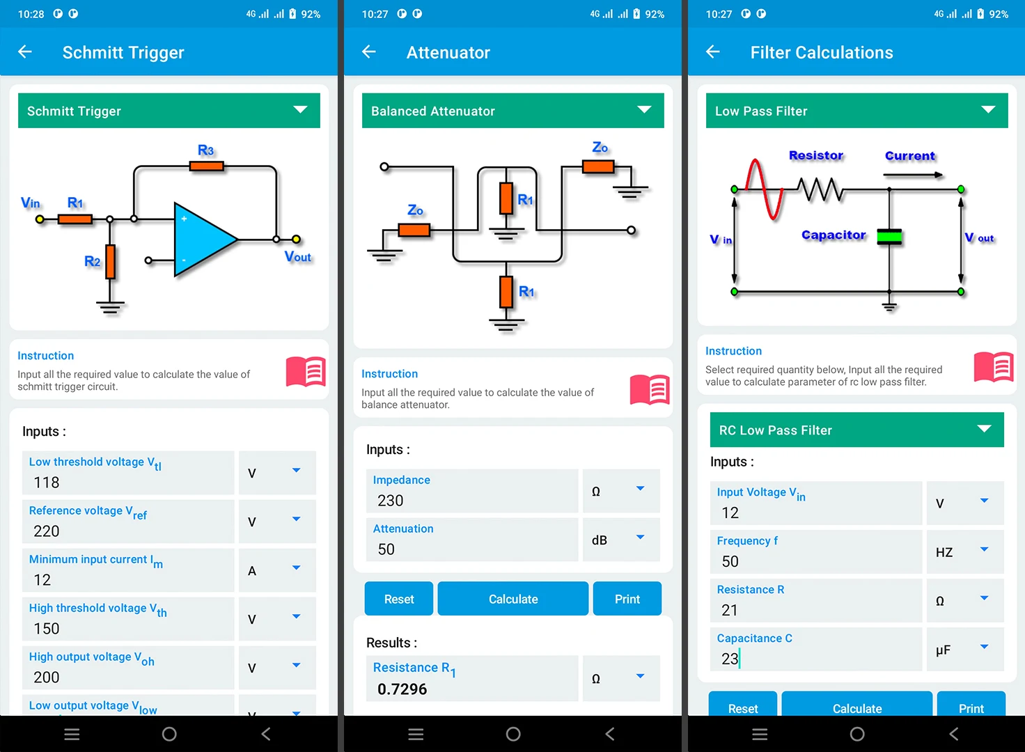 Electronics Tools: ElectroCalc Screenshot7