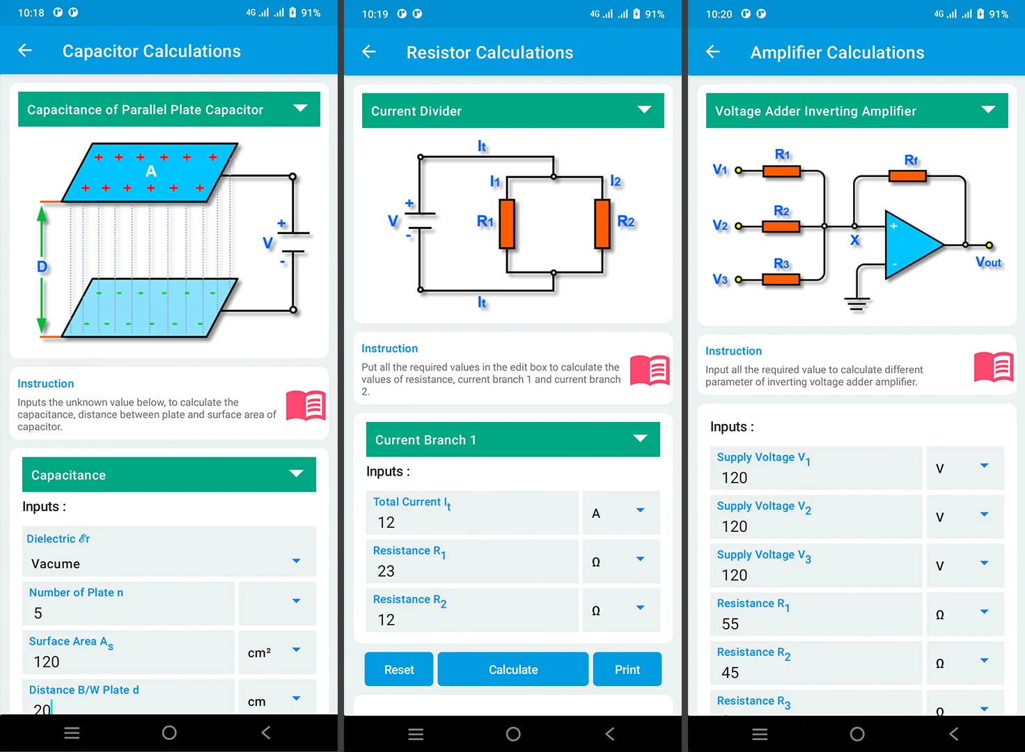 Electronics Tools: ElectroCalc Screenshot3