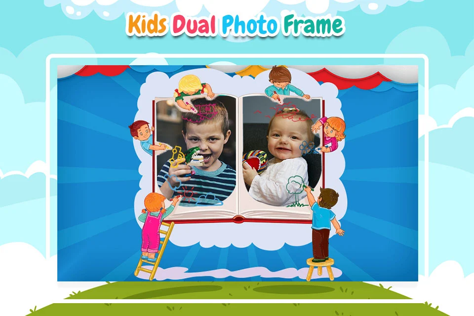 Kids Dual Photo Frames Screenshot3