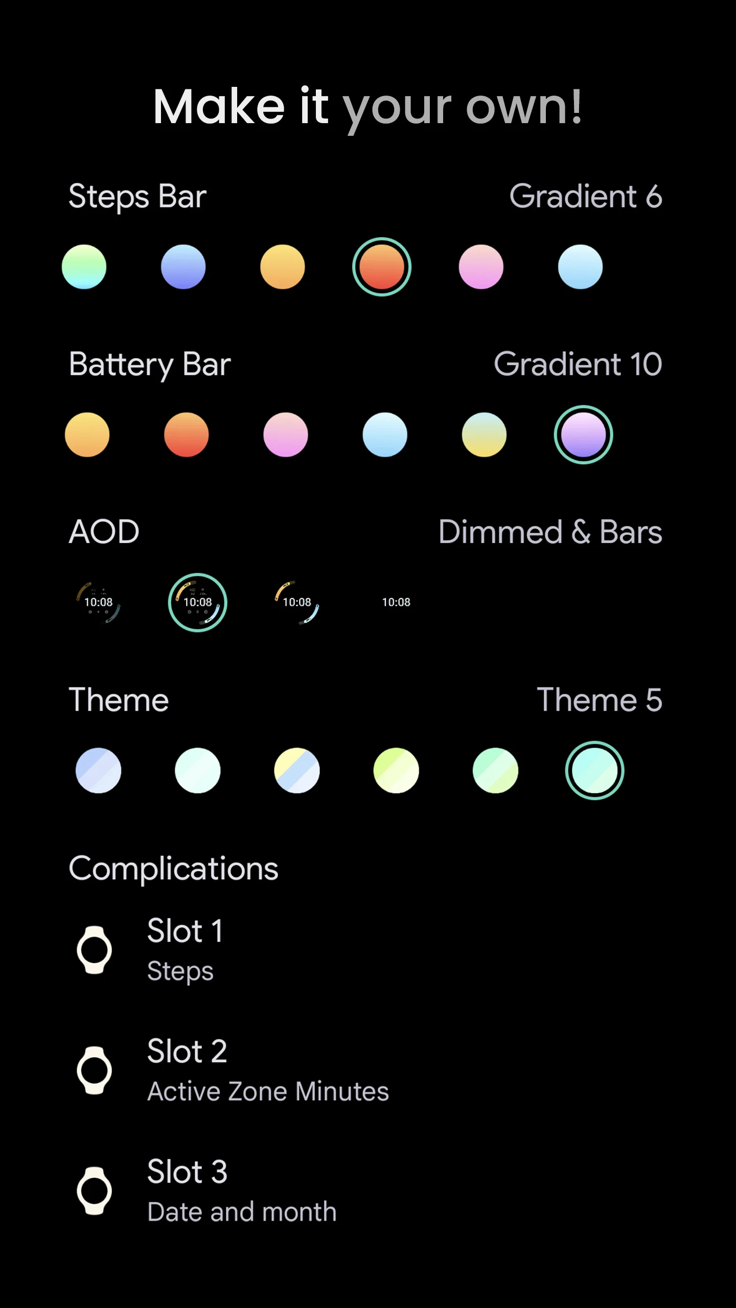 Athlete 2 Lite: Watch face Screenshot3