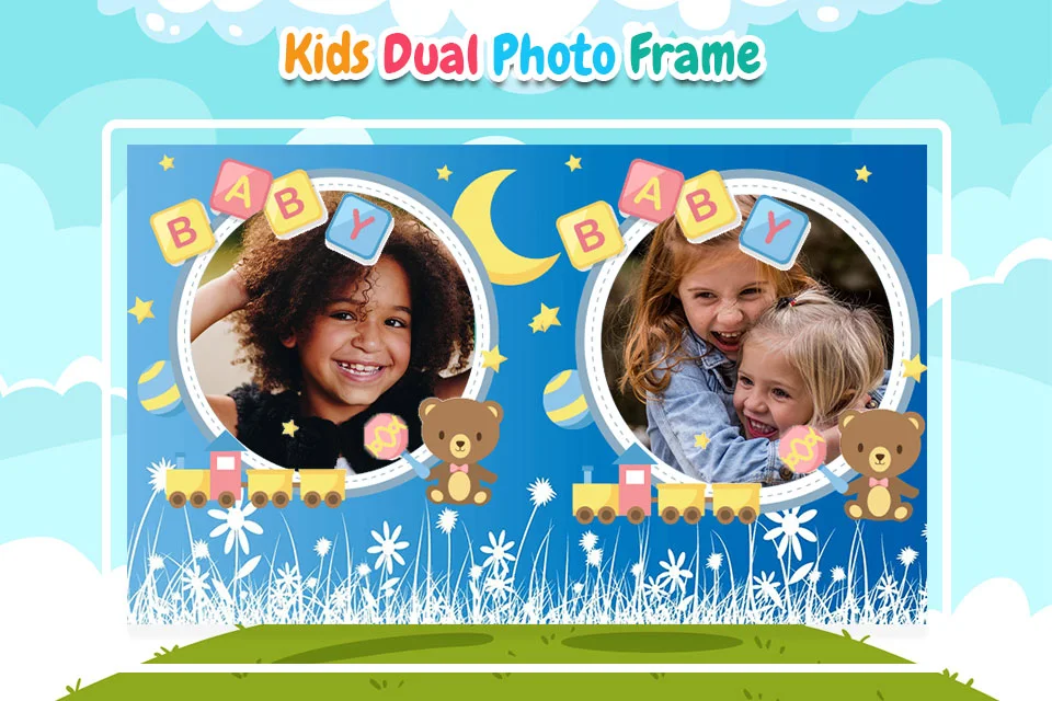 Kids Dual Photo Frames Screenshot5