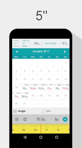 Weight Calendar Screenshot1