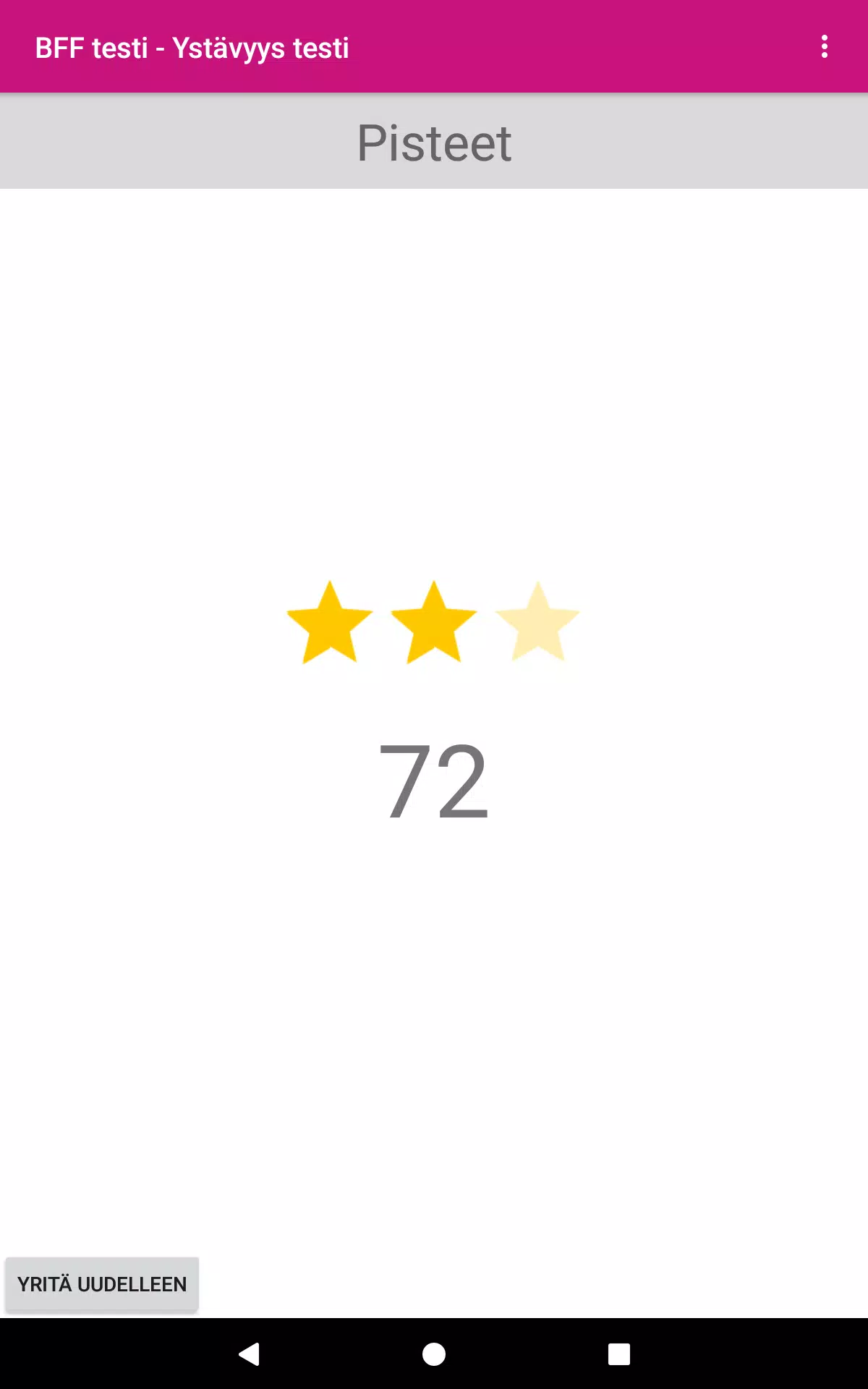 BFF testi : Kysely ystäville Screenshot8