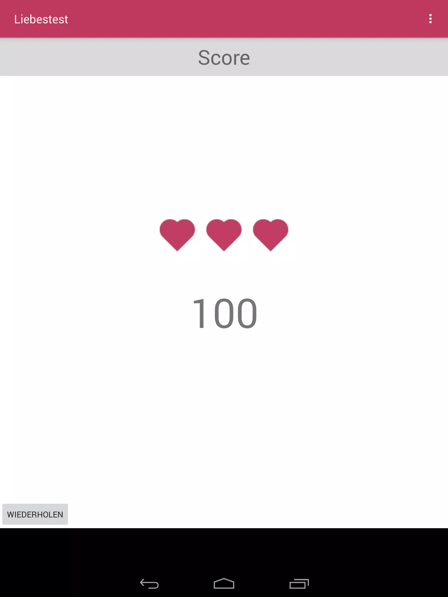 Liebes Test - Liebe Quiz Screenshot3