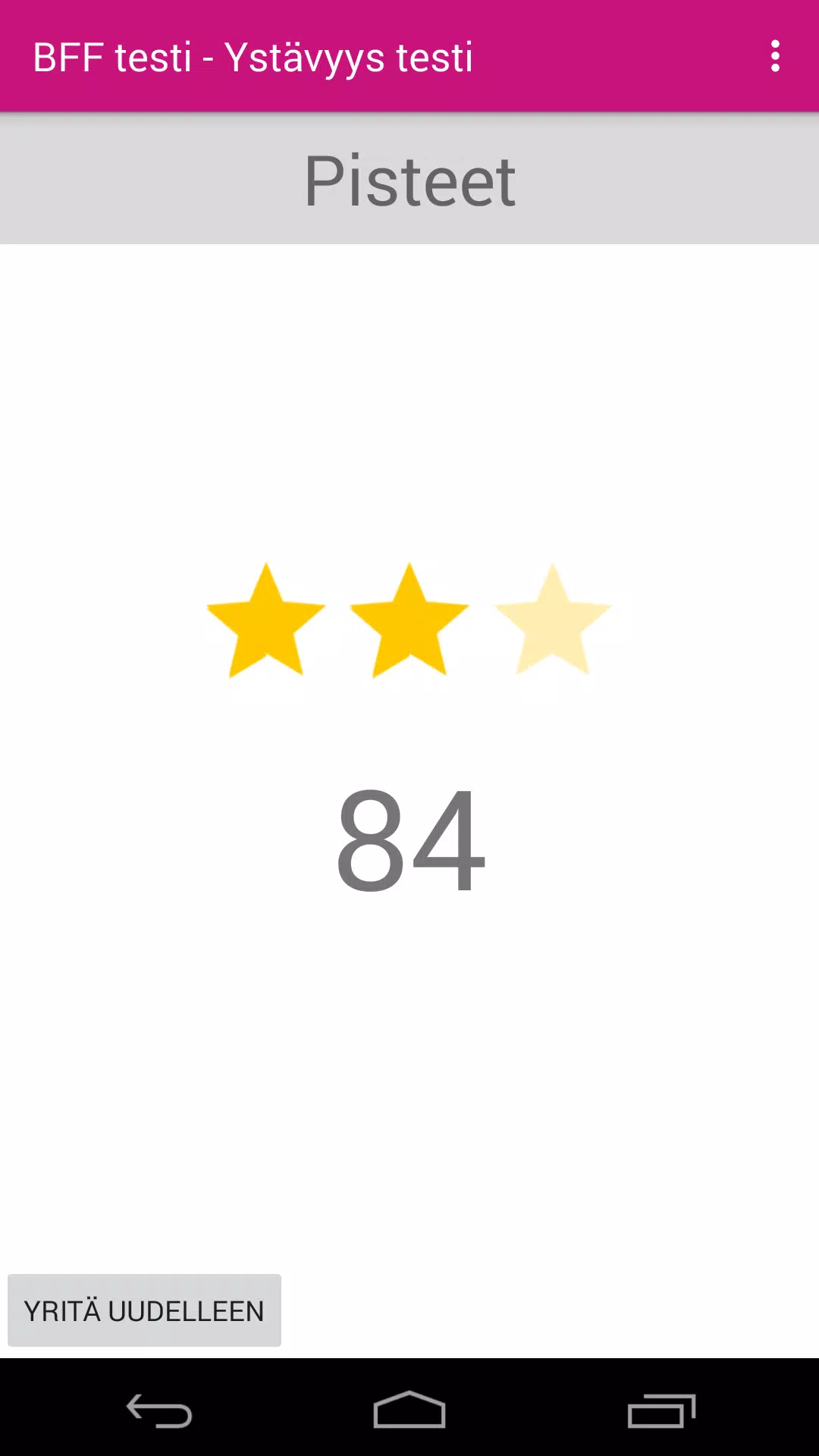 BFF testi : Kysely ystäville Screenshot5