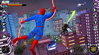 Spider Flying Rope Hero Games Screenshot2
