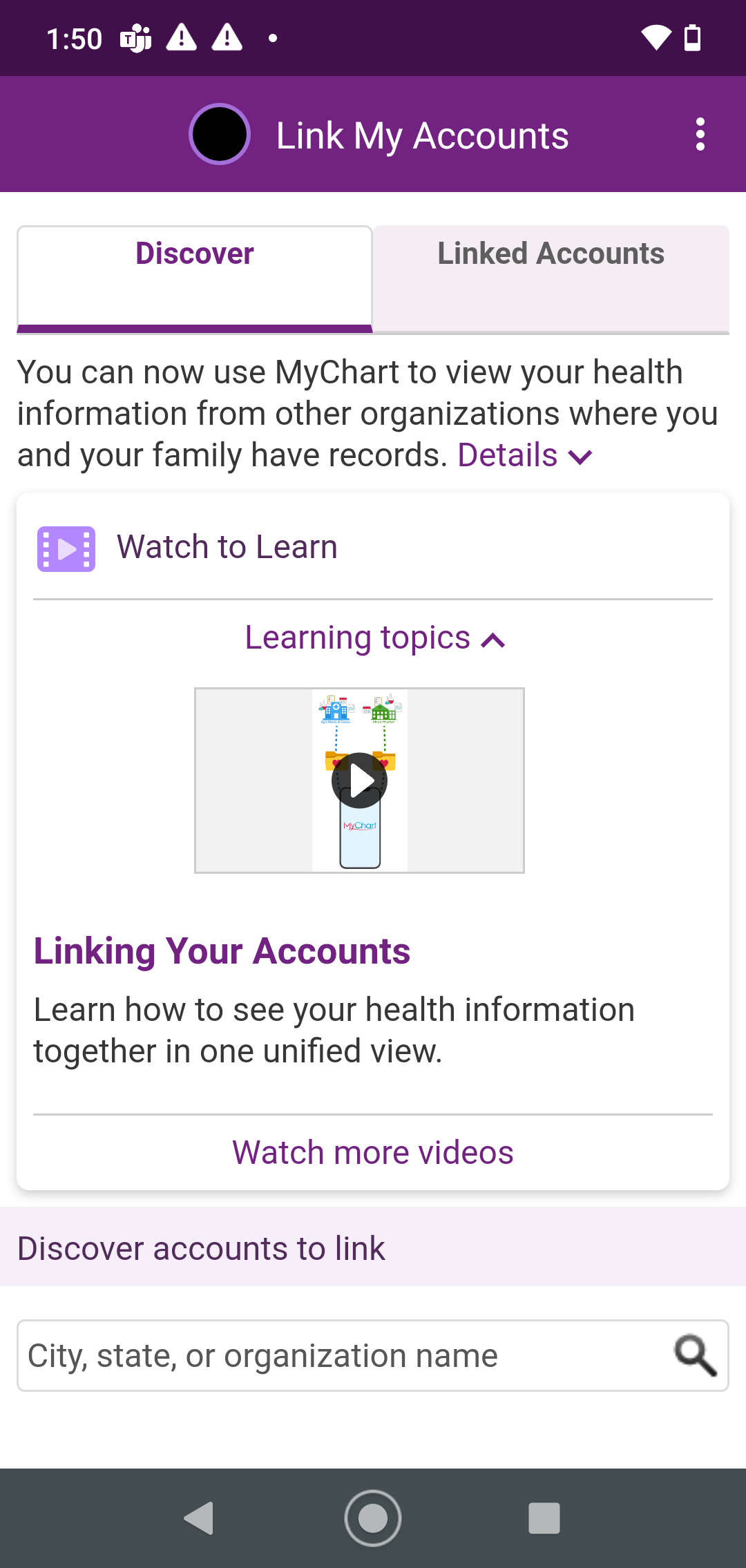 Trinity Health MyChart Screenshot6