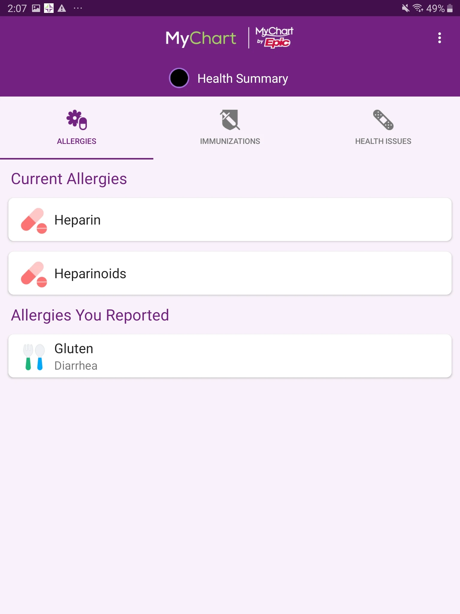 Trinity Health MyChart Screenshot11