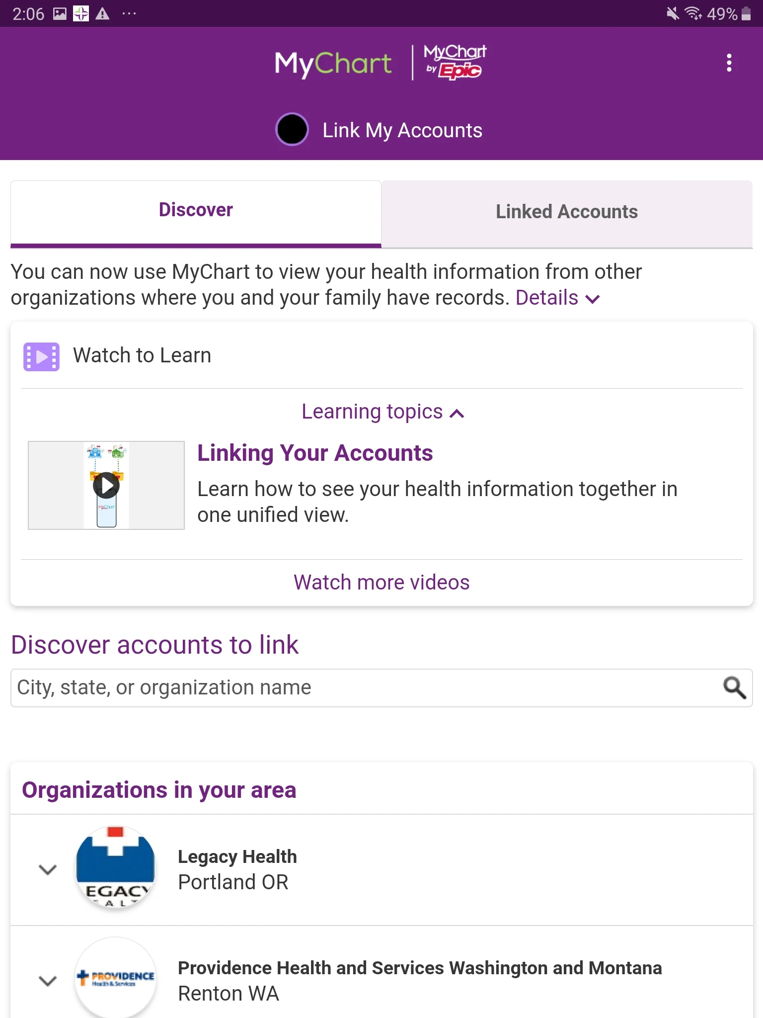 Trinity Health MyChart Screenshot12