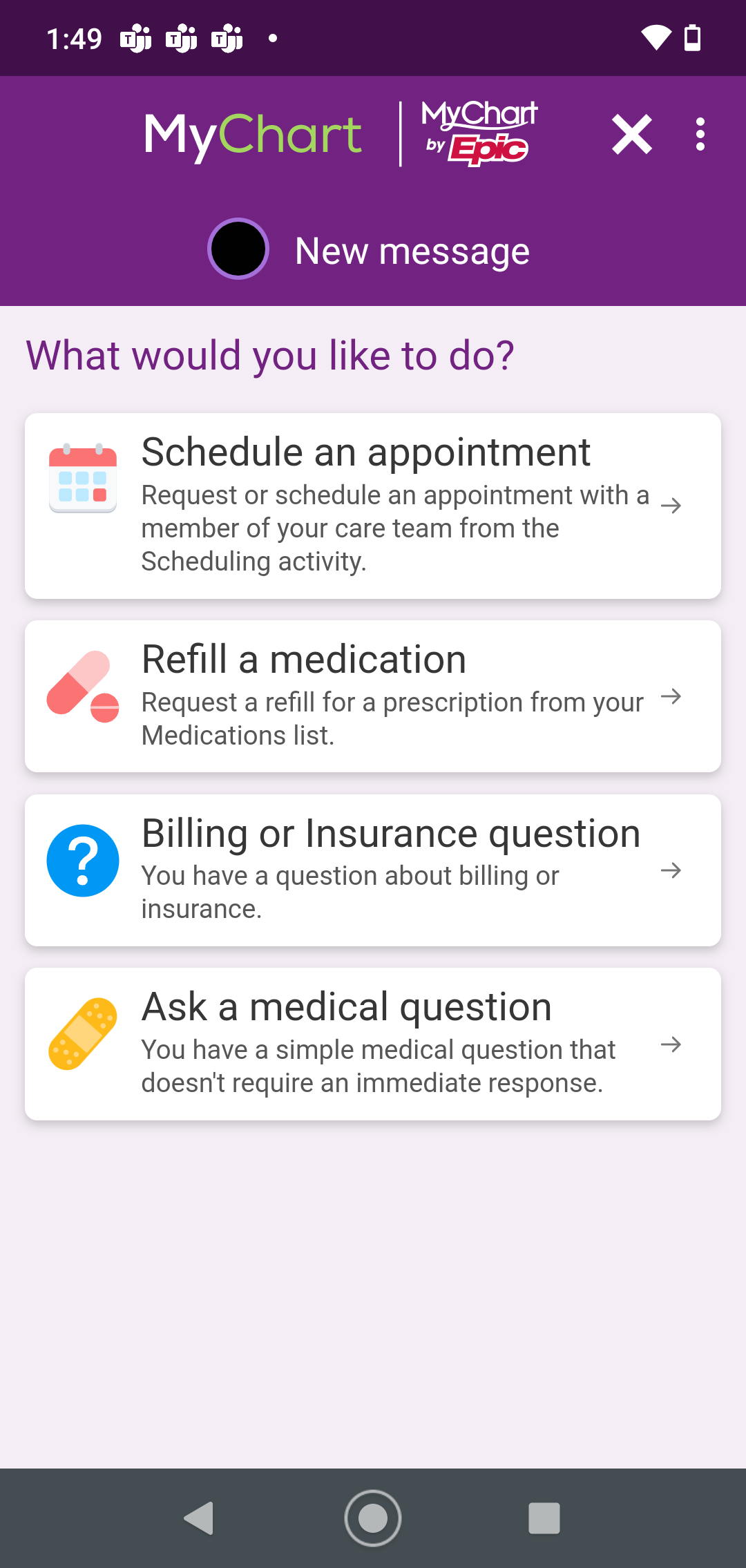 Trinity Health MyChart Screenshot4