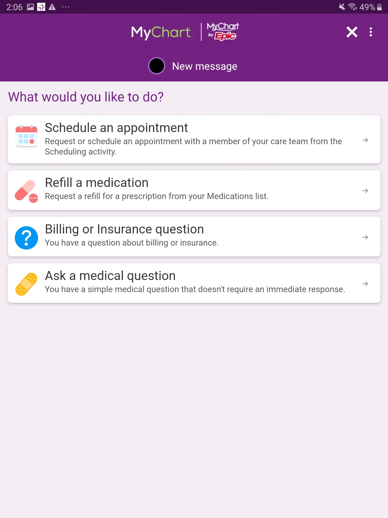 Trinity Health MyChart Screenshot10