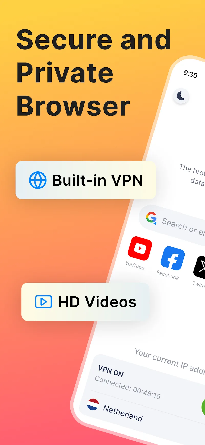Proxy Browser (Private browser) Screenshot1
