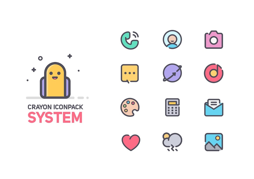 Crayon Icon Pack Screenshot1