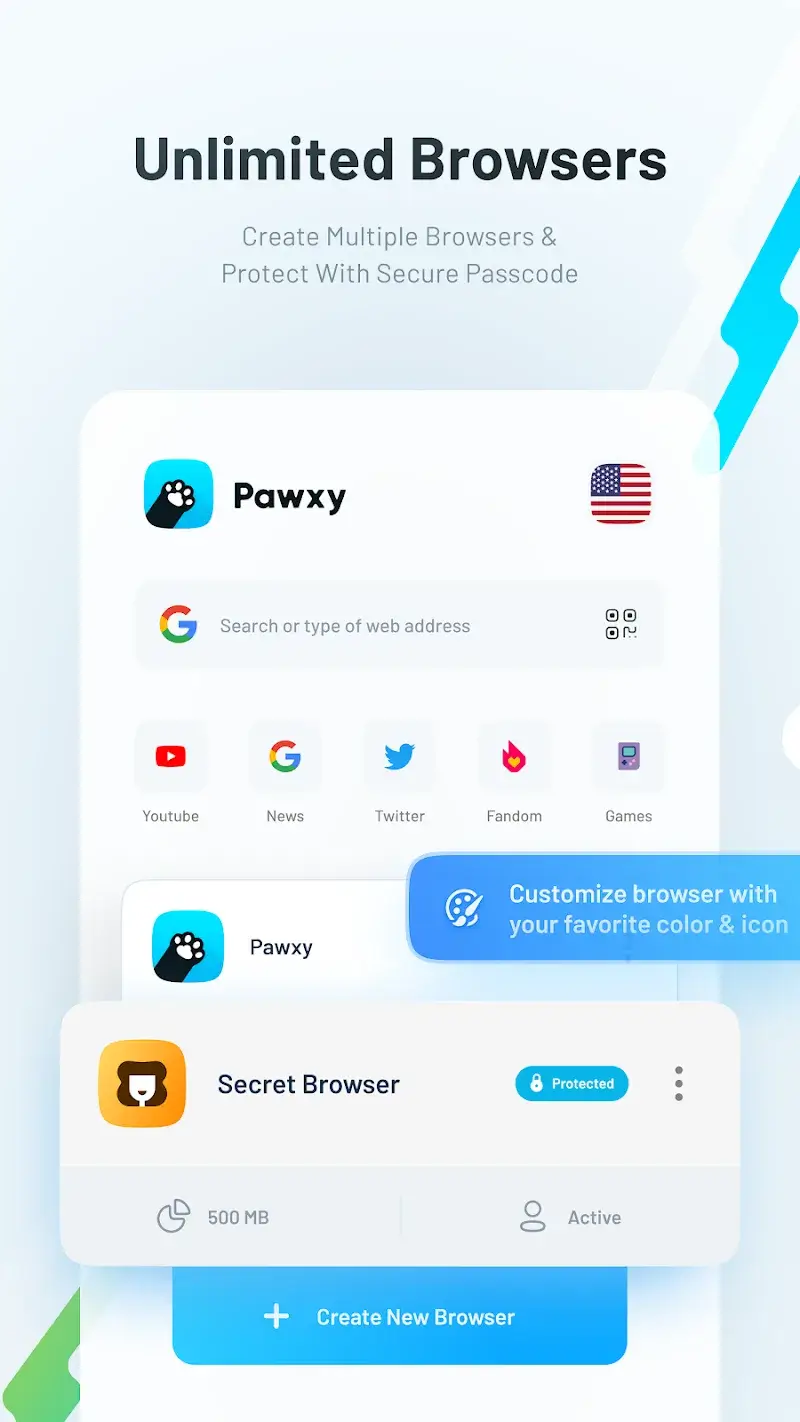 Pawxy VPN Screenshot1