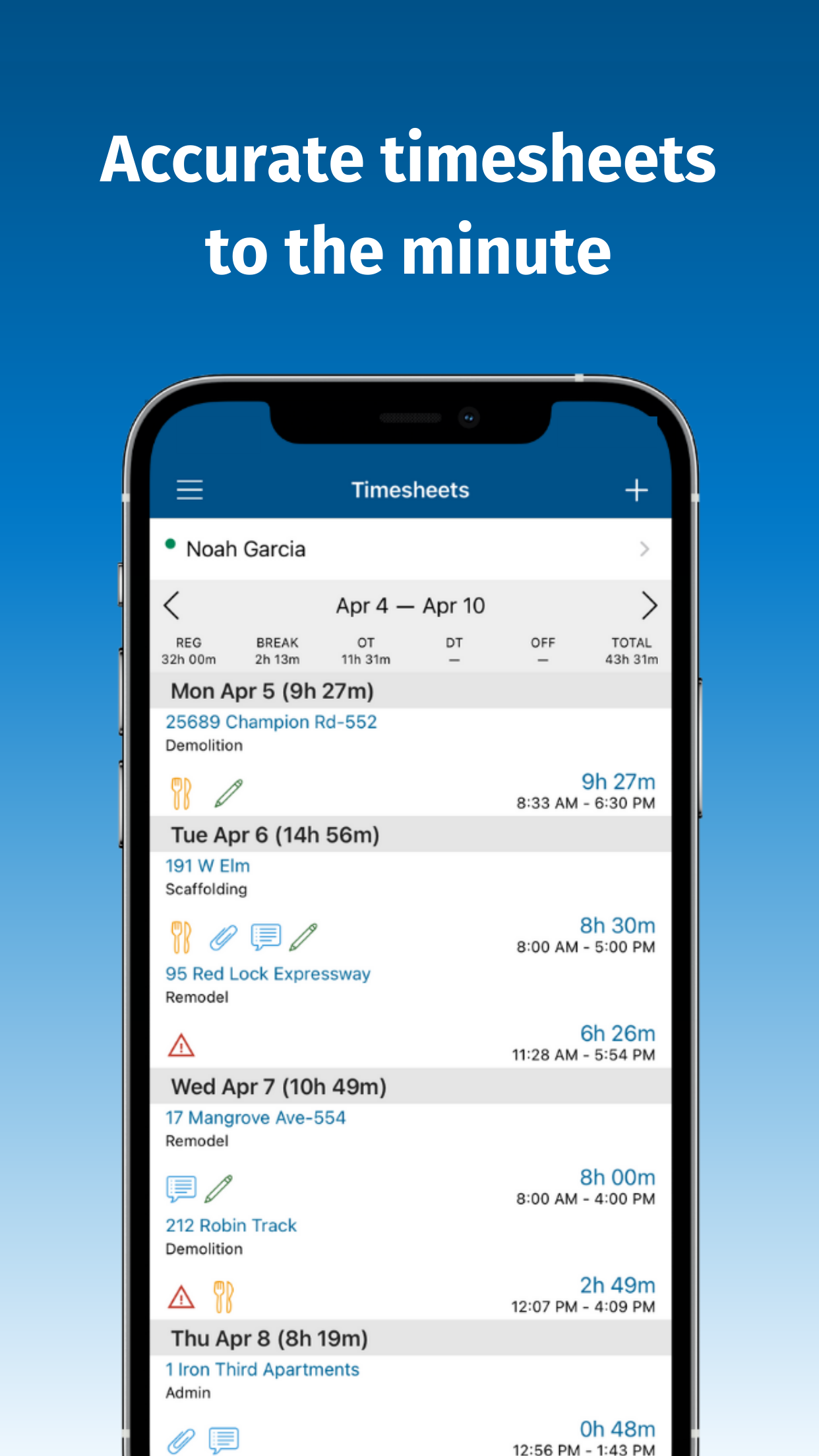 ClockShark Screenshot2