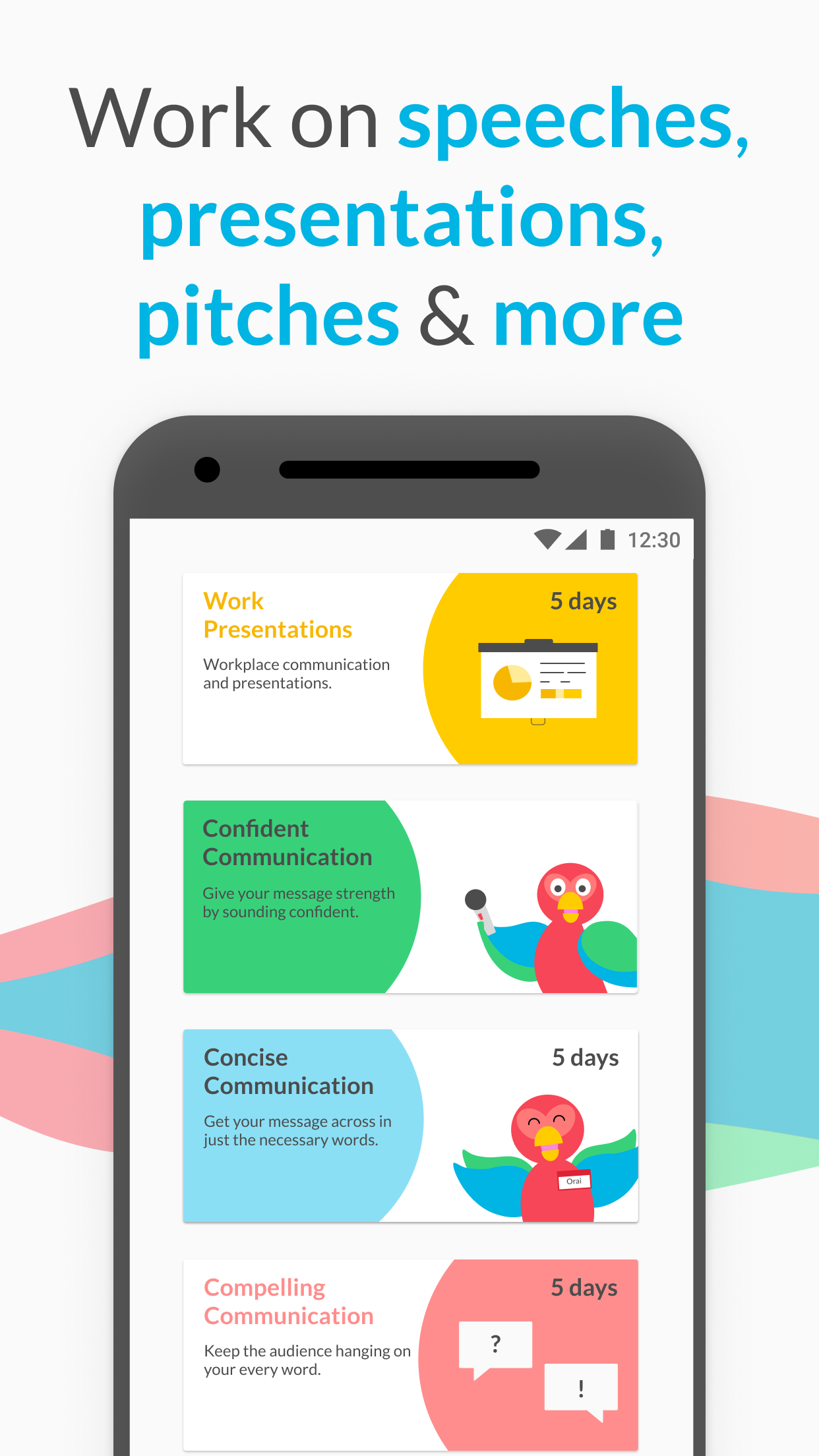 Orai for Public Speaking, Pres Screenshot1