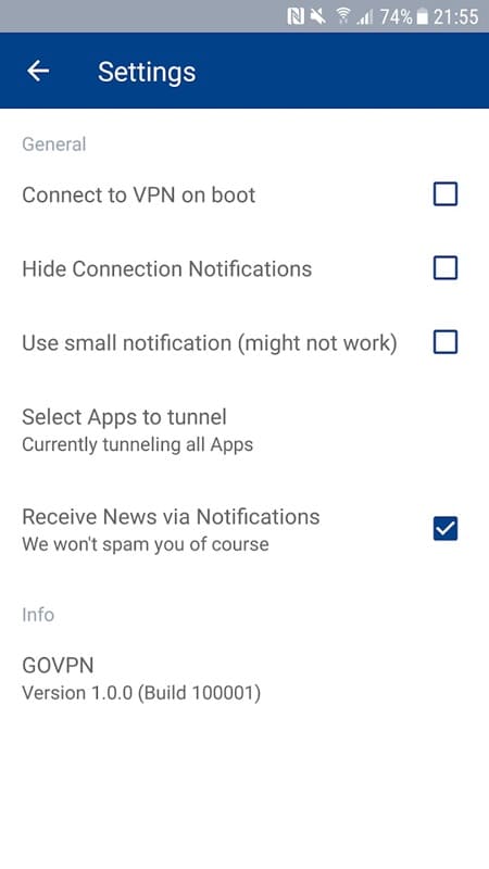 GOVPN Screenshot4