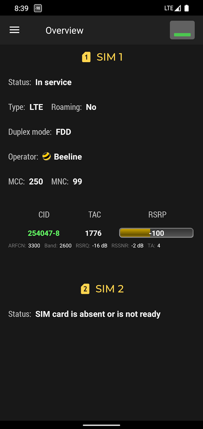 Cell Signal Monitor Screenshot2
