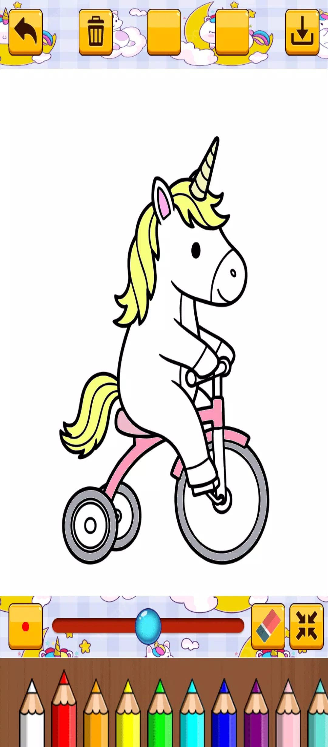 Cute Unicorn Coloring Screenshot7