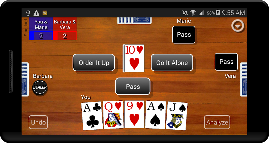 Euchre Card Classic Screenshot1